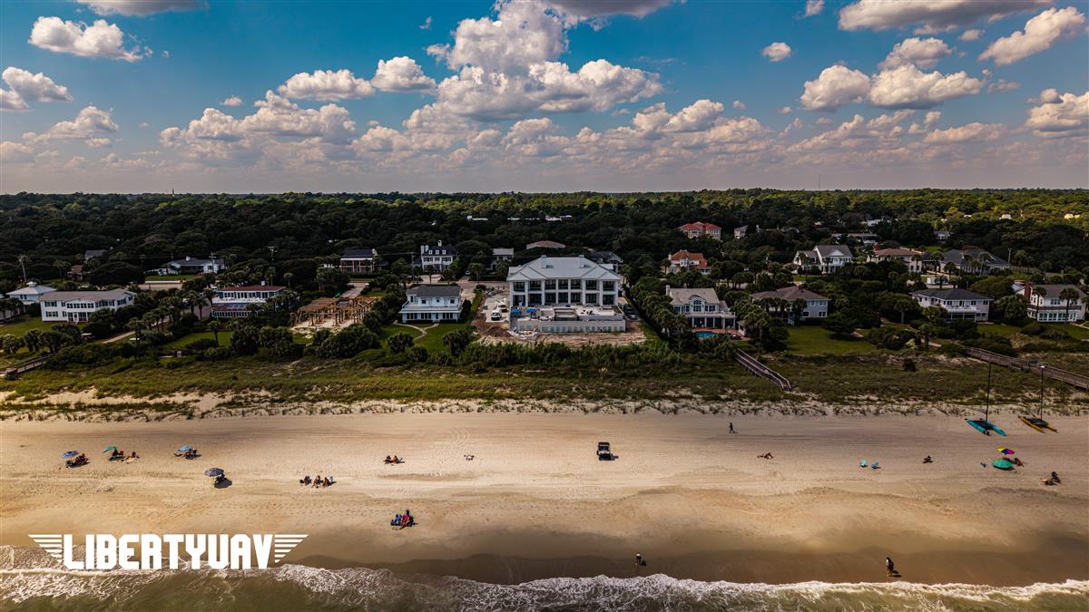 Oceanfront home under construction near 48th Avenue North, Myrtle Beach, SC